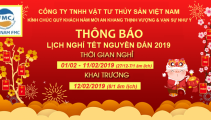 Thông báo lịch nghỉ Tết 2019